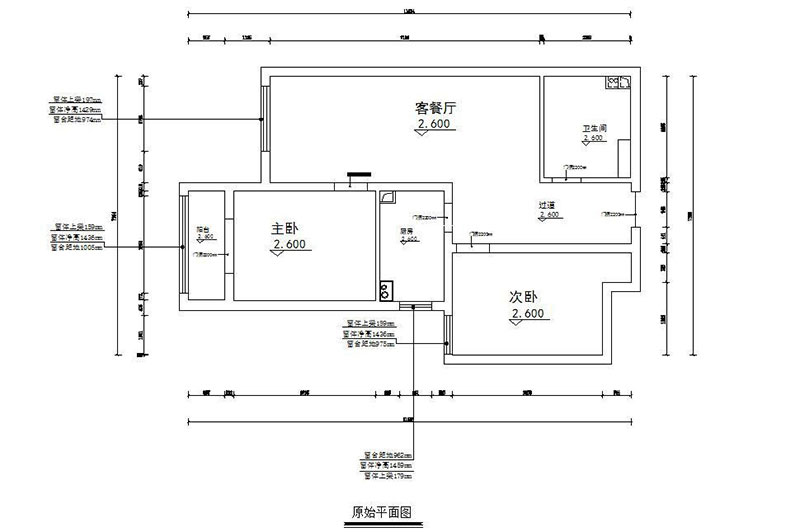 京兆府北歐風(fēng)格戶(hù)型圖裝修效果圖